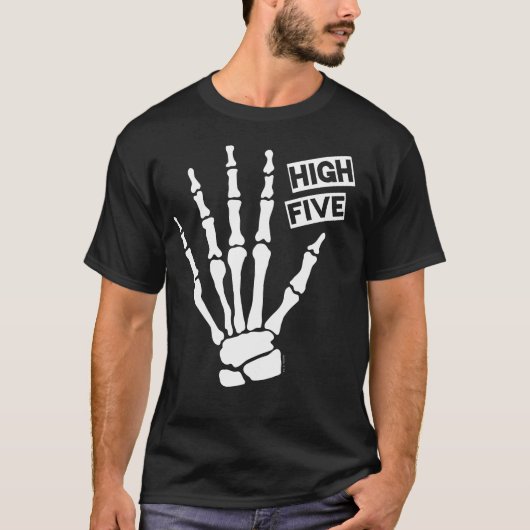 Skeleton High Five T-Shirt (Vorderseite)