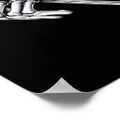 Skeleton Hippie Drink Coffee Poster (Ecke)