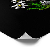 Skeleton Hippie Poster (Ecke)