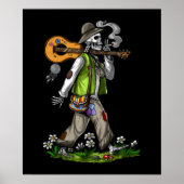 Skeleton Hippie Poster (Vorne)