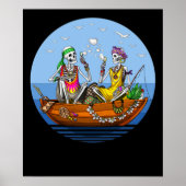 Skeleton Hippie Vacation Poster (Vorne)