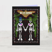 skeleton Hochzeit 2 Karte (Vorderseite)