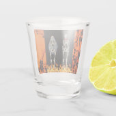 Skeleton Hochzeits-Toast-Gläser Schnapsglas (Rückseite)