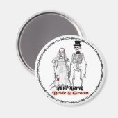 Skeleton-Hochzeitsmagnet Magnet (Vorderseite/Rückseite)