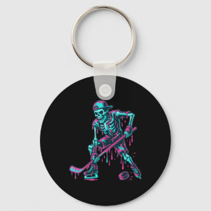 Skeleton Hockey Drip Jungen Ice Cream Drip Jugendl Schlüsselanhänger
