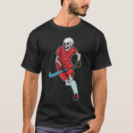 Skeleton Hockey Hockey Fledermaus T-Shirt