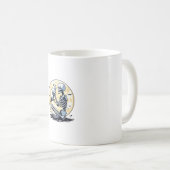 Skeleton Holding Cat Skull Kitty Niedlich Goth Hal Kaffeetasse (VorderseiteRechts)