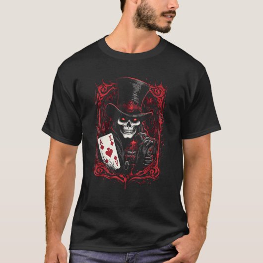 Skeleton Holloween Tarot Card Graphic T-Shirts for (Vorderseite)