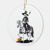Skeleton Horse Rider - Halloween Skelett Keramik Ornament (Links)