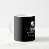 SKELETON HUG BOSTON TERRIER, SIE MACHEN MICH LEBEN KAFFEETASSE (Vorderseite Links)