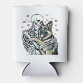 Skeleton Hugging a German Shepherd � Unique Gothic Dosenkühler (Vorderseite)