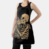 Skeleton Hugging Cat – Cute Gothic Cat Lover Gift Schürze (InSitu)