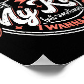 Skeleton I Love My Kids But Sometimes I W Square U Poster (Ecke)