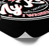 Skeleton I Love My Kids But Sometimes I W Square U Poster (Ecke)