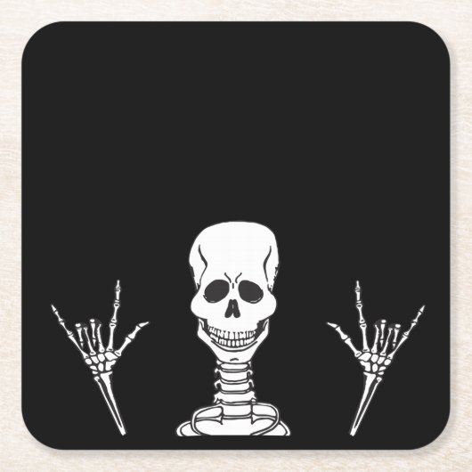 Skeleton ILY Paper Untersetzer (Vorderseite)