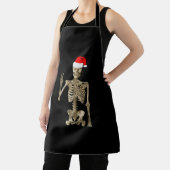 Skeleton ist Chillin mit seinem Friedenszeichen Schürze (InSitu)