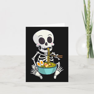 Skeleton Japanese Ramen Noodles Anime Halloween Co Karte