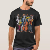 Skeleton Jazz Musicians T-Shirt (Vorderseite)