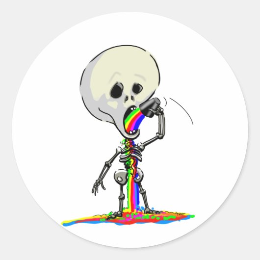 sKeLeToN JuiCe Runder Aufkleber (Vorderseite)
