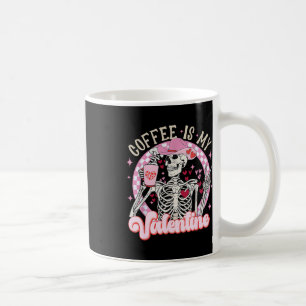 Skeleton Kaffee ist mein Valentinstag Lustige Vale Kaffeetasse