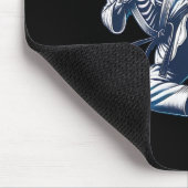 Skeleton Karate Kick Martial Arts Kickboxing Mixed Mousepad (Ecke)