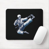 Skeleton Karate Kick Martial Arts Kickboxing Mixed Mousepad (Mit Mouse)