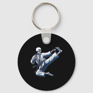 Skeleton Karate Kick Martial Arts Kickboxing Mixed Schlüsselanhänger