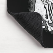 Skeleton Katze Skull Kitty Niedlich Halloween Männ Mousepad (Ecke)