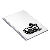 Skeleton KatzeSiesta Notizblock (Rechte Seite)