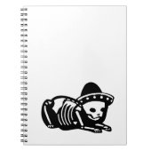 Skeleton KatzeSiesta Notizblock (Vorderseite)