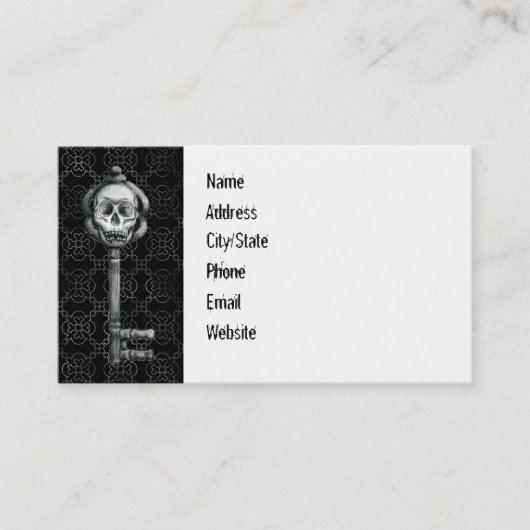 Skeleton Key Profilkarte Visitenkarte (Vorderseite)