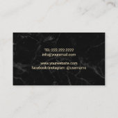 Skeleton Key Real Anwesen Realtor Marble Visitenkarte (Rückseite)