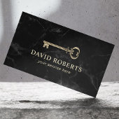 Skeleton Key Real Anwesen Realtor Marble Visitenkarte
