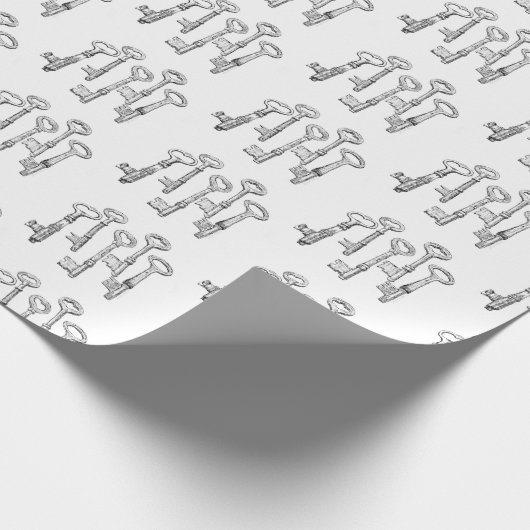 Skeleton Keys Geschenkpapier (Ecke)