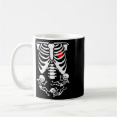 Skeleton KinderHalloween-Schwangerschaftspaare Kos Kaffeetasse (Links)