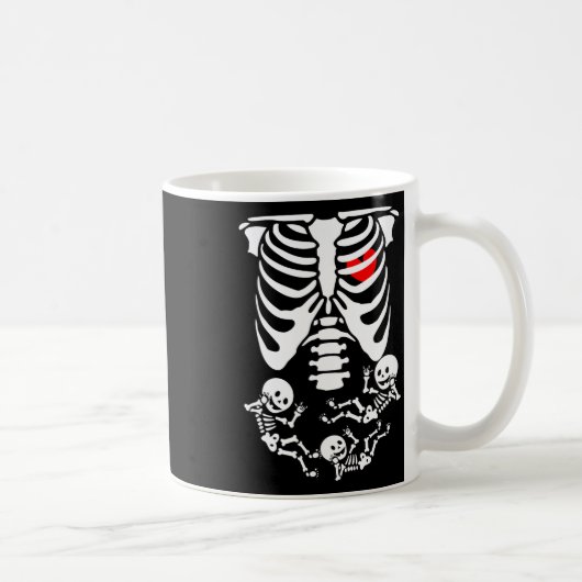 Skeleton KinderHalloween-Schwangerschaftspaare Kos Kaffeetasse (Rechts)