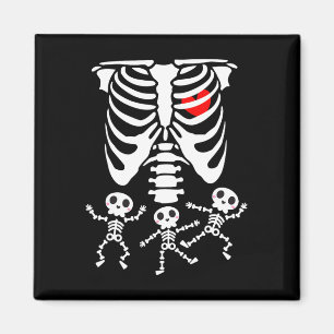 Skeleton KinderHalloween-Schwangerschaftspaare Kos Magnet