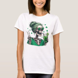 Skeleton Kleeblatt Sip T-Shirt