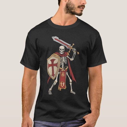 Skeleton Knight T-Shirt (Vorderseite)