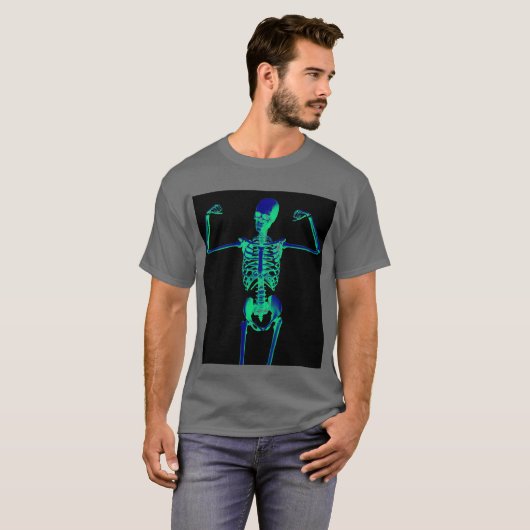 Skeleton Knochenmann-T - Shirt (Vorne ganz)