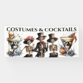 Skeleton-Korpuscocktail zu Halloween Banner (Horizontal)