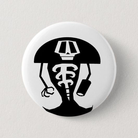 Skeleton Krieger Button (Vorderseite)