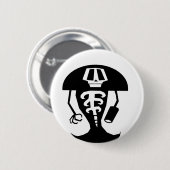 Skeleton Krieger Button (Vorne & Hinten)