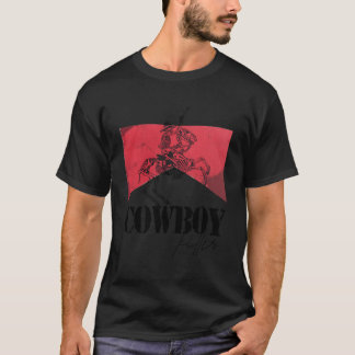 Skeleton Kuh Er Howdy Western Landkuh T-Shirt