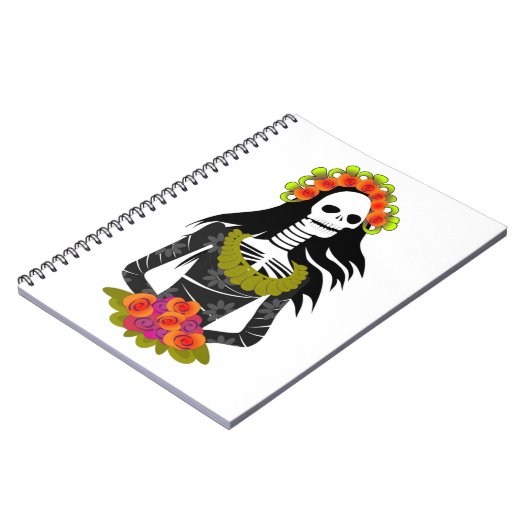 SKELETON LADY NOTIZBLOCK (Linke Seite)