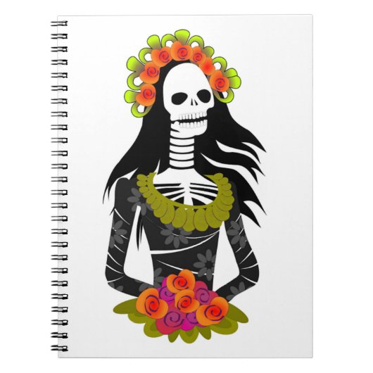 SKELETON LADY NOTIZBLOCK (Vorderseite)