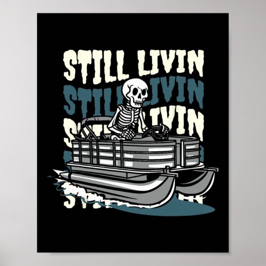Skeleton Lake - Bootfahren Pontonboot Poster (Vorne)
