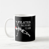 Skeleton Lates Makes My Bones Feel Good Meditation Kaffeetasse (Links)