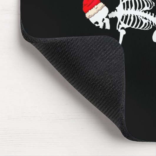 Skeleton Lates Makes My Bones Feel Good Meditation Mousepad (Ecke)
