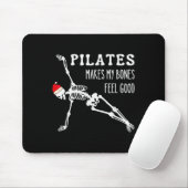 Skeleton Lates Makes My Bones Feel Good Meditation Mousepad (Mit Mouse)